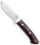 Bark River Classic Drop Point Knife Fixed Blade Burgandy Micarta (3.75" Elmax)
