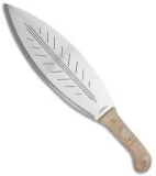 Condor Big Leaf Machete Fixed Blade Knife Brown Micarta (13.5" Satin)