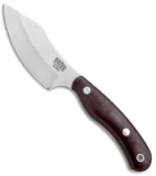 Bark River JX6 Companion Fixed Blade Knife Burgundy Canvas Micarta (3.5" Elmax)