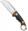Andre De Villiers Ring Butcher Fixed Blade Knife Tan G-10/CF (4" Satin S35VN)