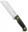 Andre De Villiers Saw Butcher Fixed Blade Knife OD Green G-10/CF (6" Satin) AdV