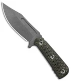 RMJ Tactical UCAP Fixed Blade Knife Dirty Olive G-10 (4.25" Gray)