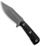 RMJ Tactical UCAP Fixed Blade Knife Black G-10 (4" Gray)