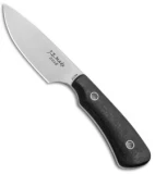 J.E. Made B.U.K Fixed Blade Knife Carbon Fiber (3" Stonewash S35VN)