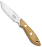 Bark River Adventurer Fixed Blade Knife Natural Canvas Micarta (3.25" Satin)