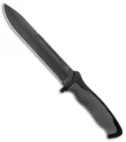 Buck Nighthawk Hunter Tactical Fixed Blade Knife Dynaflex (7.5" Black) 0651GYS