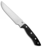 Bark River STS-7.5 Fixed Blade Knife Black Canvas Micarta (7.5" Satin)