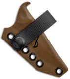 Armatus Carry TOPS Knives Mini Scandi Architect Sheath - Coyote Brown Kydex