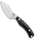 Bark River JX6 Companion Fixed Blade Knife Black Canvas Micarta (3.5" Satin)