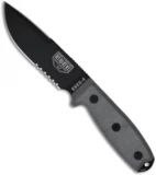 ESEE Knives ESEE-4S-CP Clip Point Knife (4.5" Black Serr)