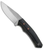 Cumming Bladeworks Recon Fixed Blade Knife Black Canvas Micarta (3.625" Satin)