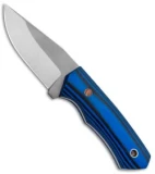 Cumming Bladeworks Palm Tac Fixed Blade Knife Black/Blue G-10 (2.8" Satin)