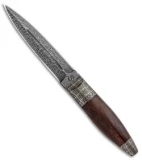 Olamic Cutlery Dagger Fixed Blade Knife Ironwood (5.375" San Mai)