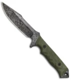 Dawson Knives Mojave Fixed Blade Knife OD Green G-10 (6" Hellcat Cerakote)
