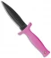 Schrade Compact Boot Knife D/E Pink Fixed Blade (3.5" Black)