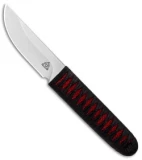 Kelleher Bladeworks Kwaiken Fixed Blade Knife Wrapped Ray Red (3.61" Satin)
