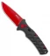 Boker Black Widow Strike Drop Point Automatic Knife Black (3.25" Red D2)