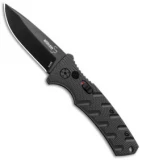 Boker Mini Strike Automatic Knife Black Aluminum (2.6" Black D2)