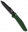 Benchmade Osborne 9400 Automatic Knife Green Aluminum (3.4" Black)