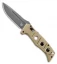 Benchmade Adamas Automatic Knife Desert Tan G-10 (3.8" Gray) 2750GY-3