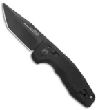 SOG Knives SOG-TAC AU Compact Tanto Automatic Knife Aluminum (2.9" Black)