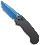 Paragon Snapper Black Automatic Knife Black Aluminum (2.5" Blue)