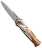 Piranha Mini-Guard Tactical Desert Camo Automatic Knife (2.9" Stonewash)