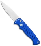 Piranha Blue P-1 Pocket Automatic Knife (3.2" Mirror Plain)