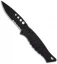 Piranha Amazon Tactical Black Automatic Knife (3.45" Black Serr)