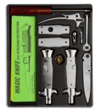 SKM 4" Italian Stiletto Keychain Kit - Gray Acrylic