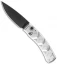 Piranha X Automatic Knife Silver Tactical (3.3" Black)