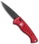 Piranha Fingerling Automatic Knife Red Tactical (2.5" Black)