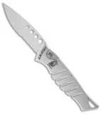 Piranha Silver Amazon Automatic Knife (3.5" Serr)