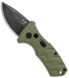 Boker Stubby Strike CA Legal Automatic Knife OD Green (1.9" Smokewash D2)