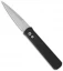 Pro-Tech Godfather Automatic Knife Solid Black (4" Bead Blast) 920