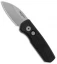 Pro-Tech Runt 5 Wharncliffe Automatic Knife Textured Black (1.9" Stonewash)