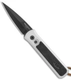 Pro-Tech GSD Godson Automatic Knife Silver/Black Leather (3.15" Black)