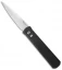 Pro-Tech Godfather Automatic Knife Solid Black (4" Satin) 921-Satin