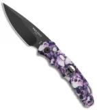 Pro-Tech TR-5 Skull Tactical Response Automatic Purple Skulls (3.25" Black)