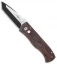 Emerson Pro-Tech CQC-7 Automatic Knife Brown Grain Micarta (3.25" Black)