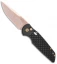 Pro-Tech TR-3 Custom Automatic Knife Black Fish Scale (3.5" Compound Rose Gold)