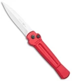 AKC X-treme Ace Automatic Knife Red Aluminum (3.9" Satin)