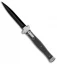 AGA Campolin Zero+ Dagger Leverlock Automatic Knife Black G-10 (4.25" Black)2.0