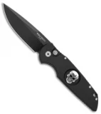 Pro-Tech Tactical Response TR-3 Knife Sterling Silver Skull (3.5" Black) TR-3.72