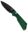 Strider + Pro-Tech SnG Automatic Knife Green Grain Micarta (3.5" Black)