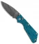 Strider + Pro-Tech SnG Automatic Knife Blue Grain Micarta (3.5" Damascus)