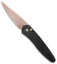 Pro-Tech Newport Automatic Knife Black 3D Wave (3" Rose Gold) 3437-RG