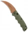 Boker Desert Warrior Kalashnikov Hawkbill Automatic Knife OD Green (Copper)