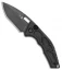 Heretic Knives Medusa Automatic Recurve Tactical Knife Black Al (3" Black DLC)