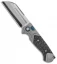 Heretic Knives ADV Butcher Automatic Knife Silver Ti Blue Hardware (4" Black)